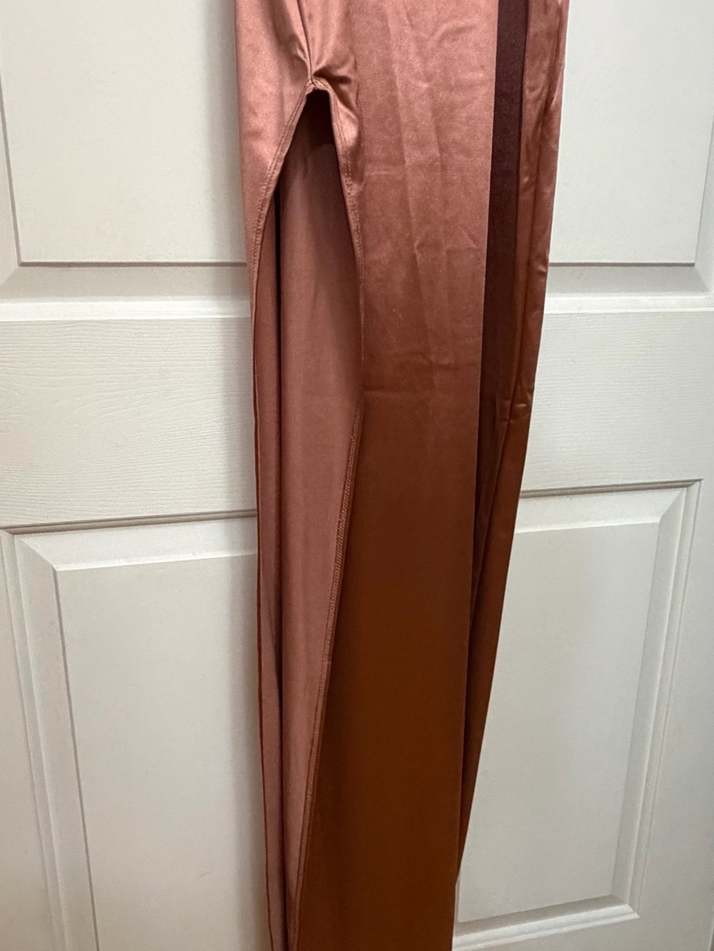 Windsor Satin Dress in Rose Gold - Picture 3 of 5